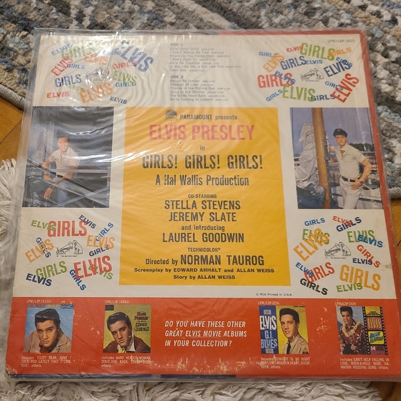 Paramount Pictures Elvis in Girls, Girls, Girls vintage vinyl record. GUC - Picture 7 of 9